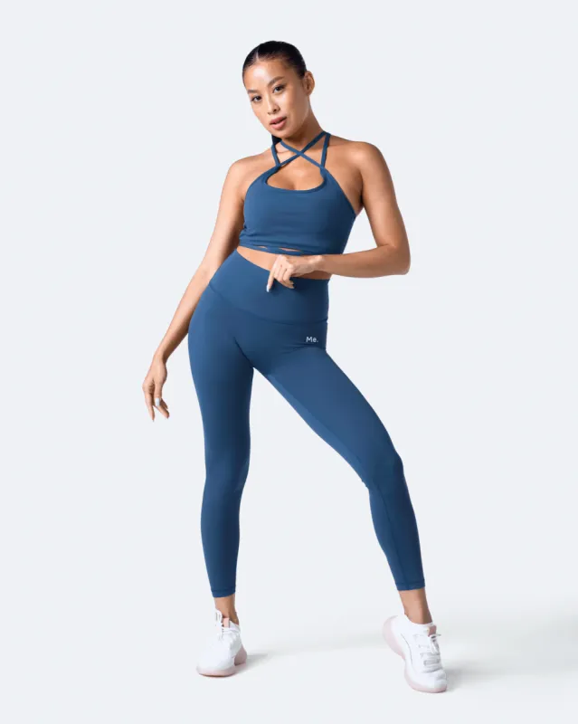 Iris Blue Strappy Front Top sold by BetterMe