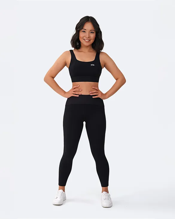 Total Black Cutout Bra sold by BetterMe product image thumbnail 2