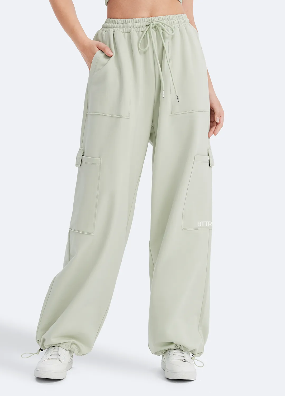 Casual Drawstring Waist Sweatpants sold by BetterMe product image thumbnail 2