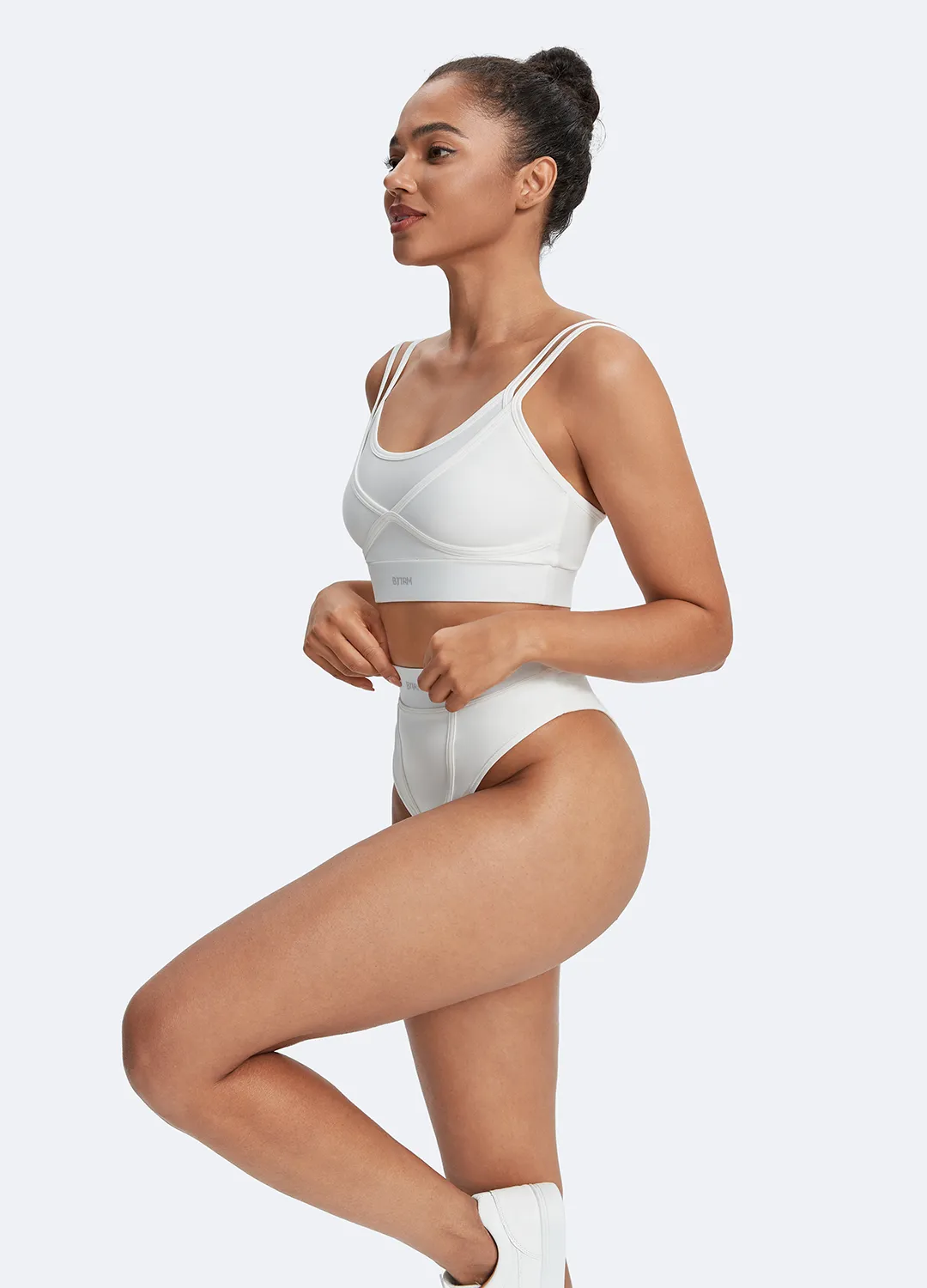 Double-Strap Cotton Bralette sold by BetterMe product image thumbnail 4