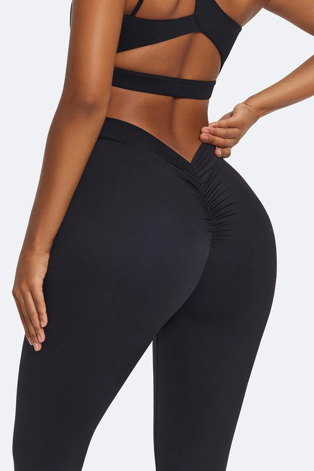 Ruched High-Waisted Leggings sold by BetterMe product image thumbnail 4