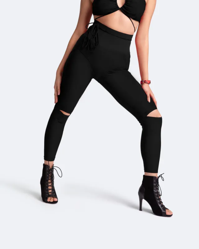 High-Rise Knee-Slit Leggings sold by BetterMe