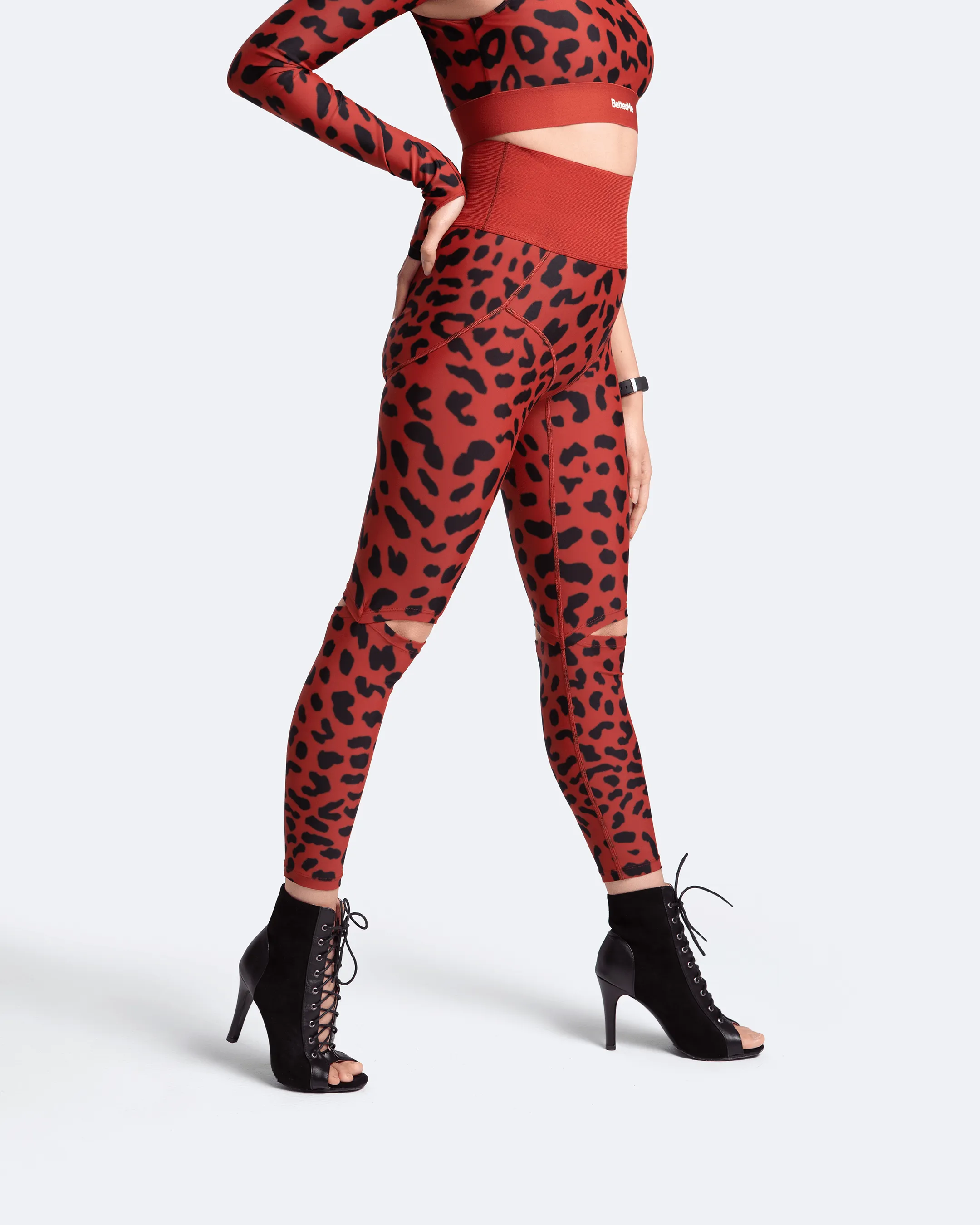 High-Rise Knee-Slit Leggings sold by BetterMe product image thumbnail 3