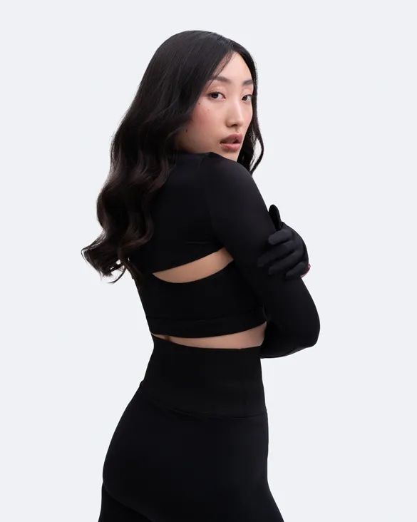 Glove Sleeve Crop Top sold by BetterMe product image thumbnail 4