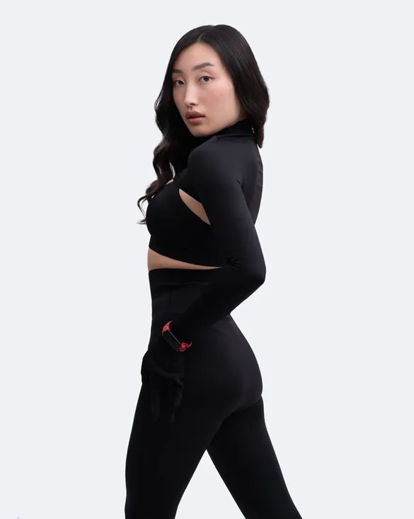 Glove Sleeve Crop Top sold by BetterMe product image thumbnail 3