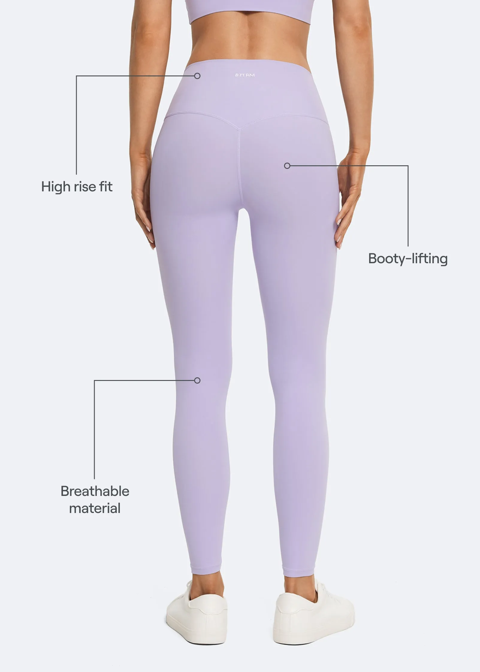 High-Waisted ⅞ Leggings sold by BetterMe product image thumbnail 3