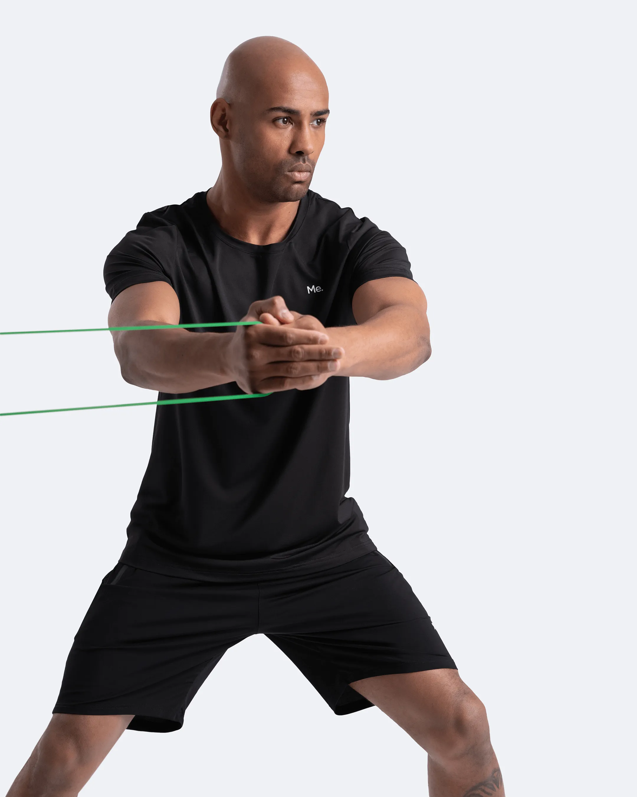 Jet Black Gym Shorts sold by BetterMe product image thumbnail 4