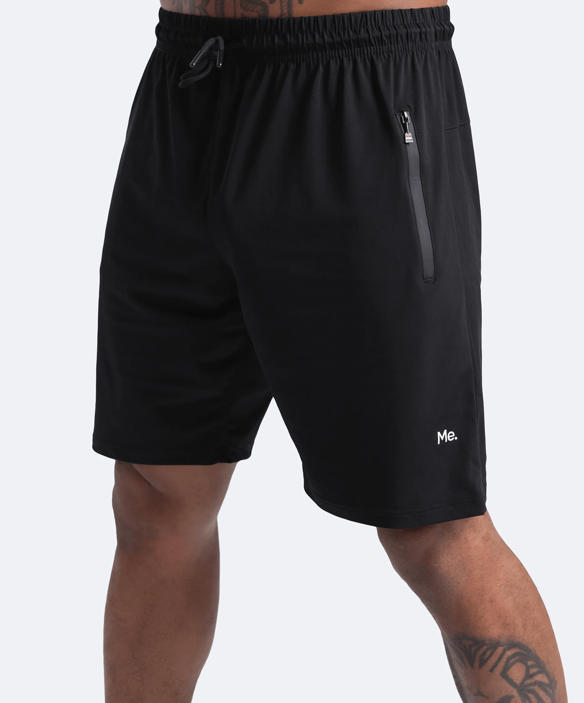 Jet Black Gym Shorts sold by BetterMe
