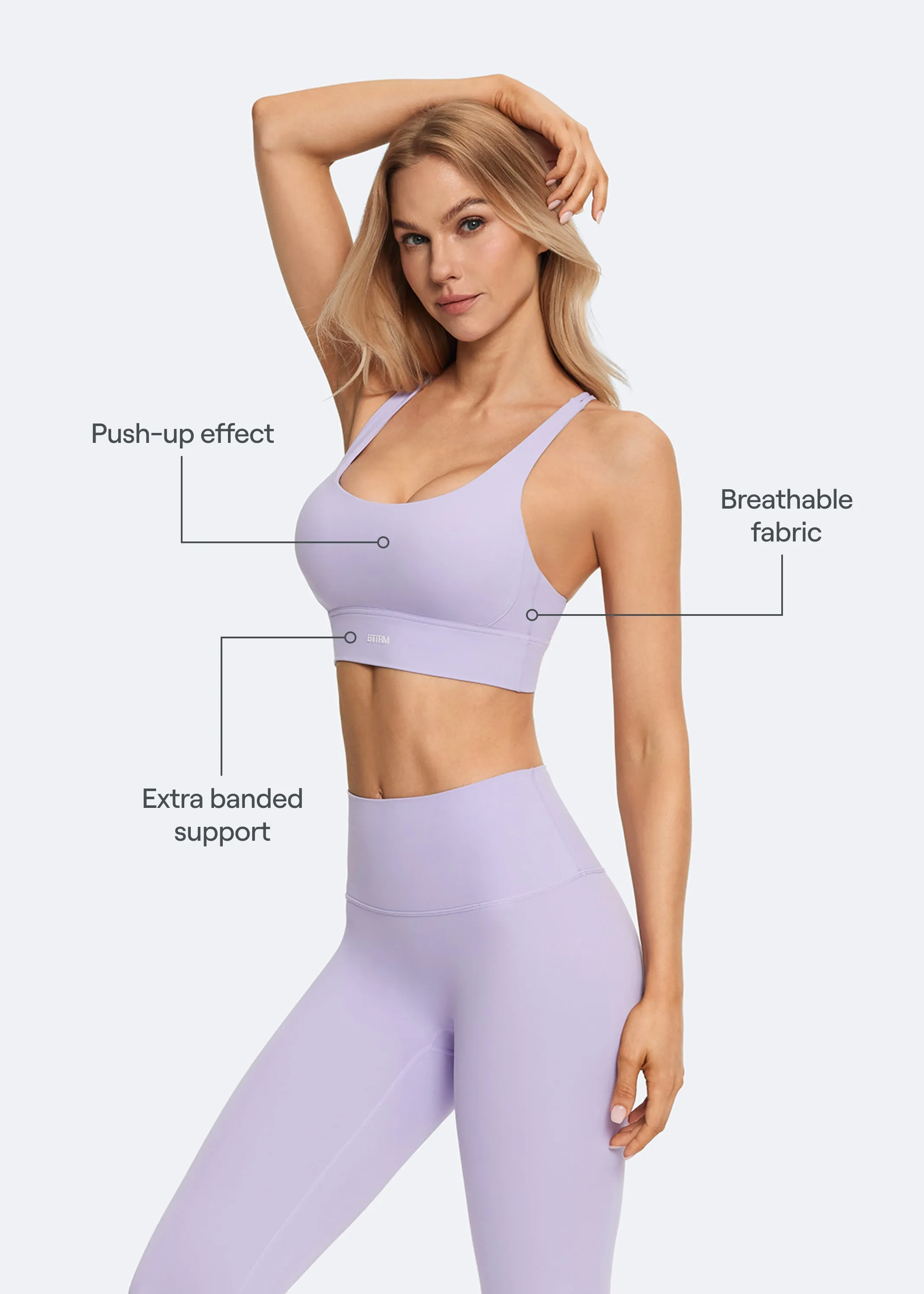 Lavender Strappy Back Top sold by BetterMe product image thumbnail 3