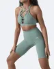 Fresh Green Criss Cross Front Top sold by BetterMe