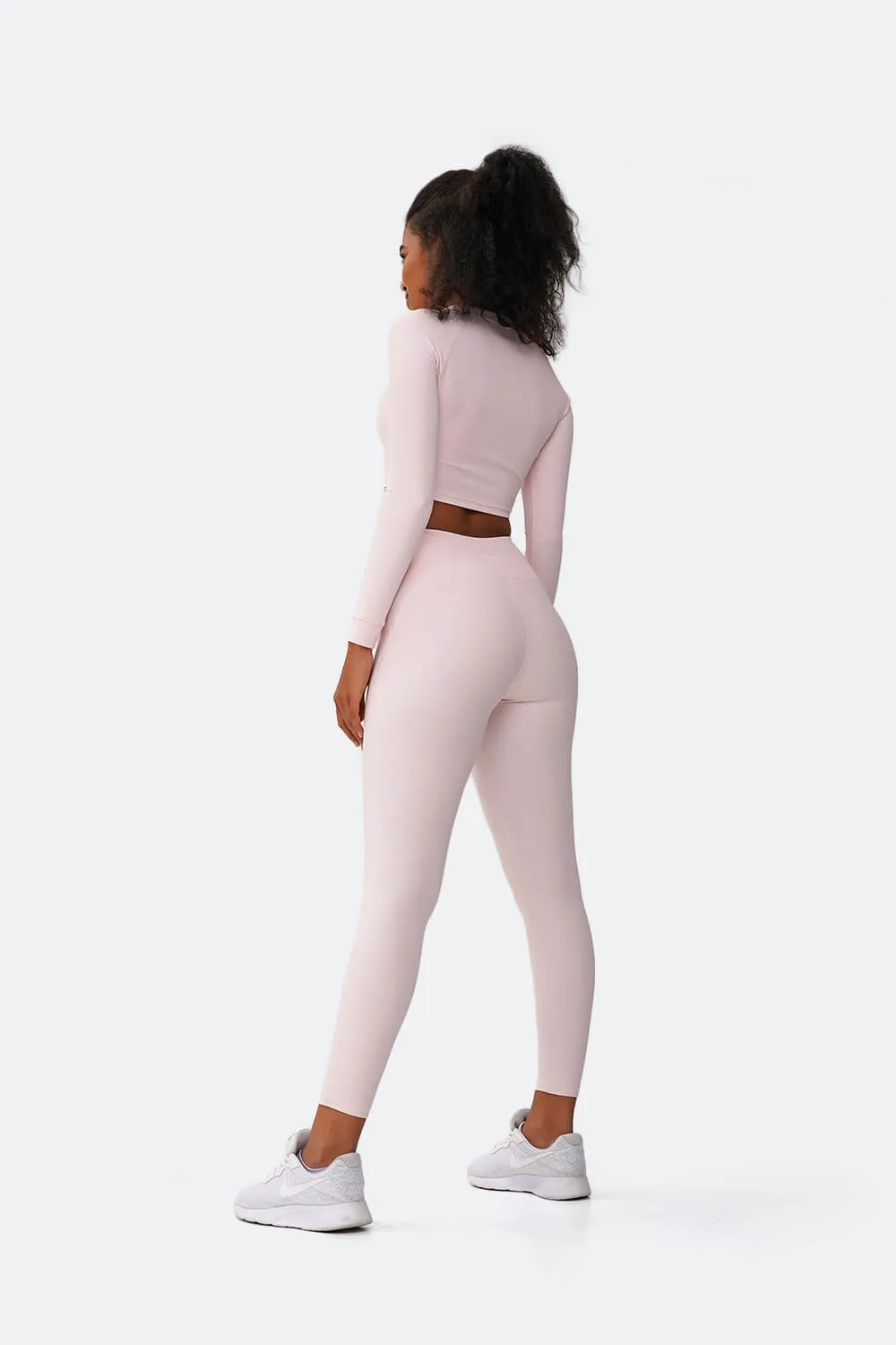 Pink Vanilla Sports Set with Cropped Long Sleeve sold by BetterMe product image thumbnail 5