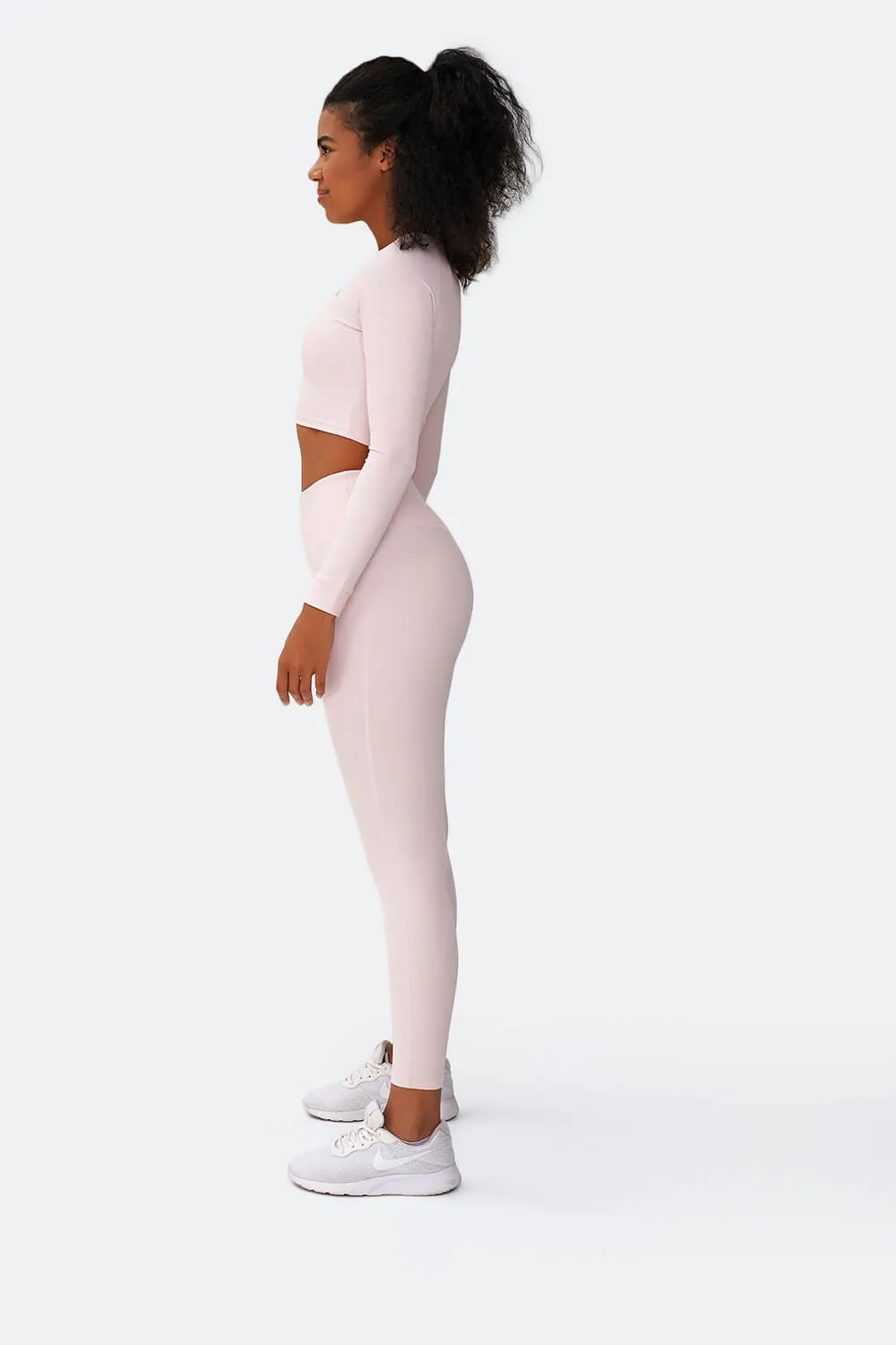 Pink Vanilla Sports Set with Cropped Long Sleeve sold by BetterMe product image thumbnail 4