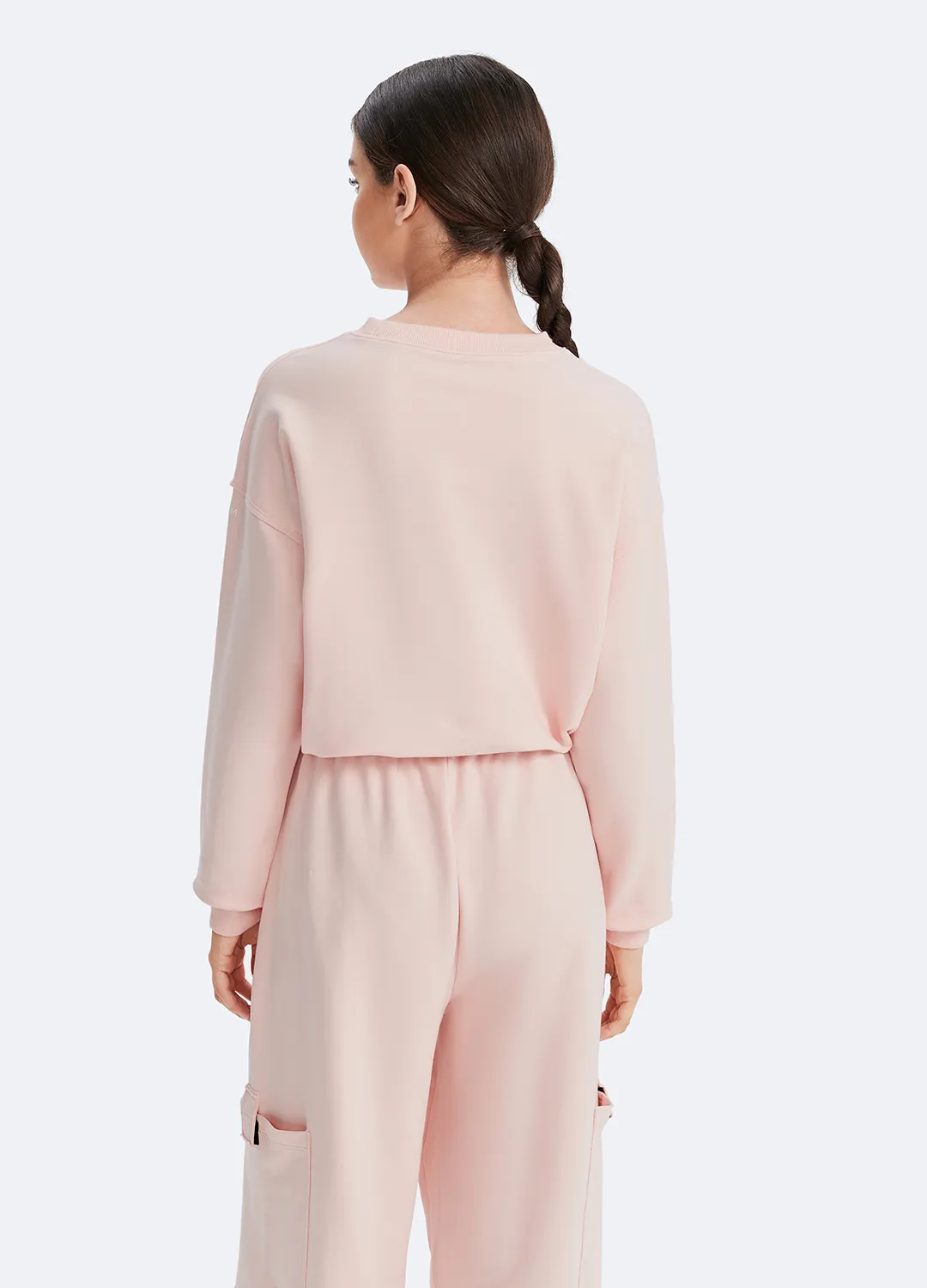 Cropped Sweatshirt with Drawstring sold by BetterMe product image thumbnail 4