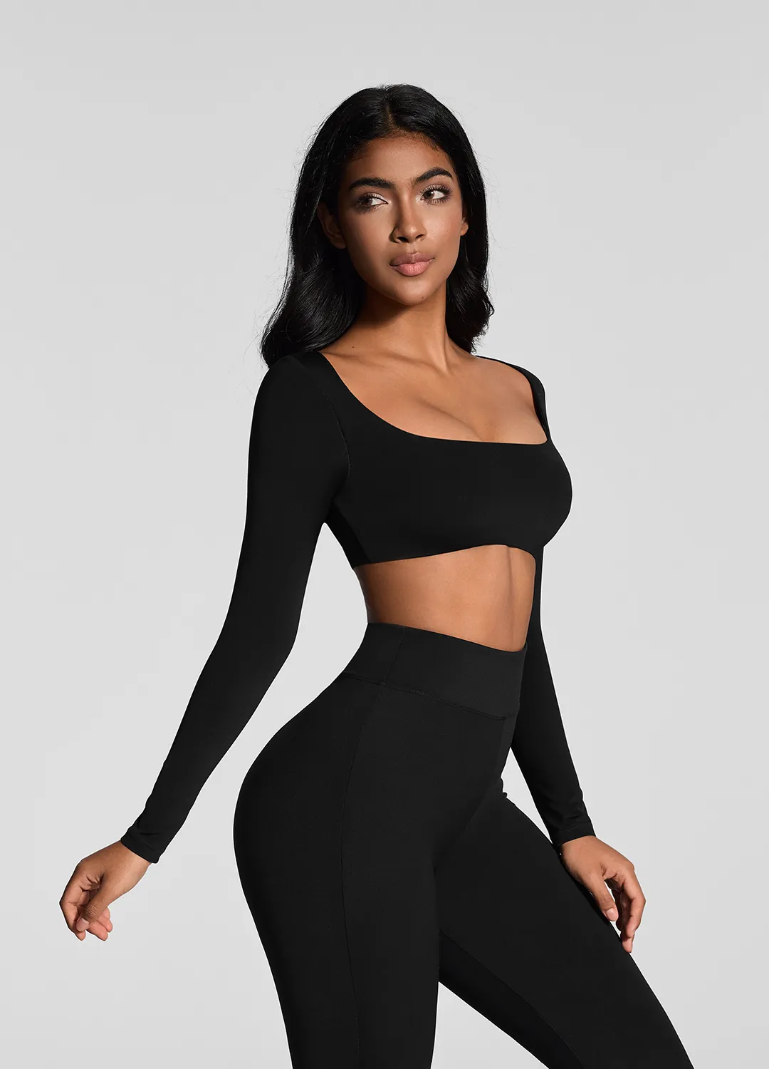 Square Neck Crop Top sold by BetterMe