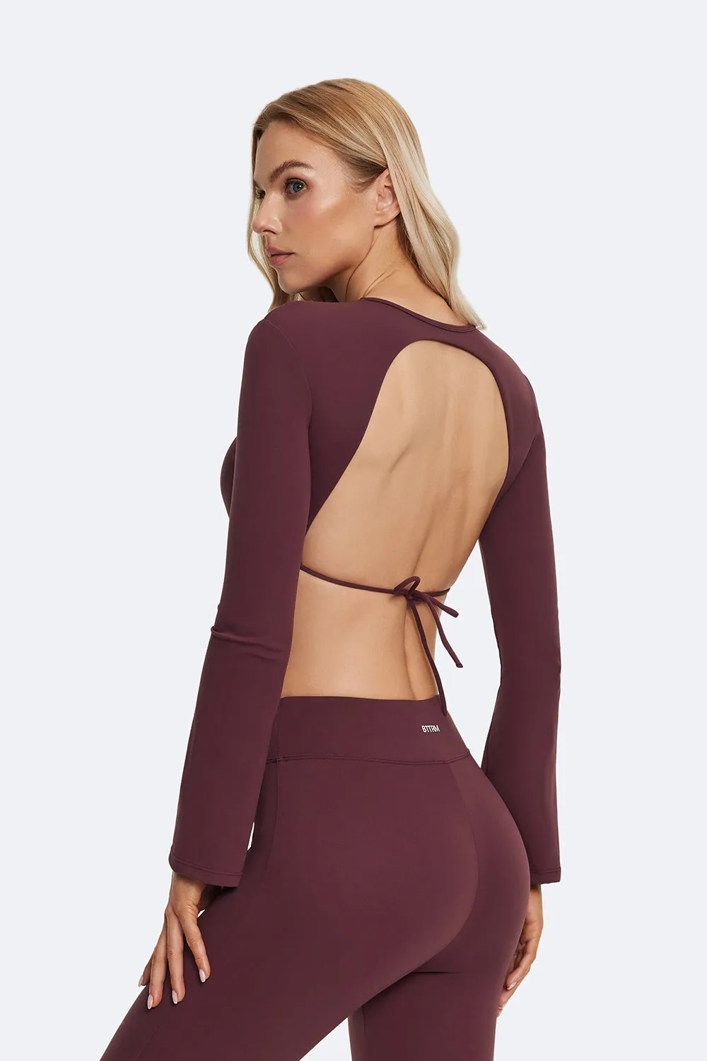 Backless Full-Sleeve Crop Top sold by BetterMe product image thumbnail 5