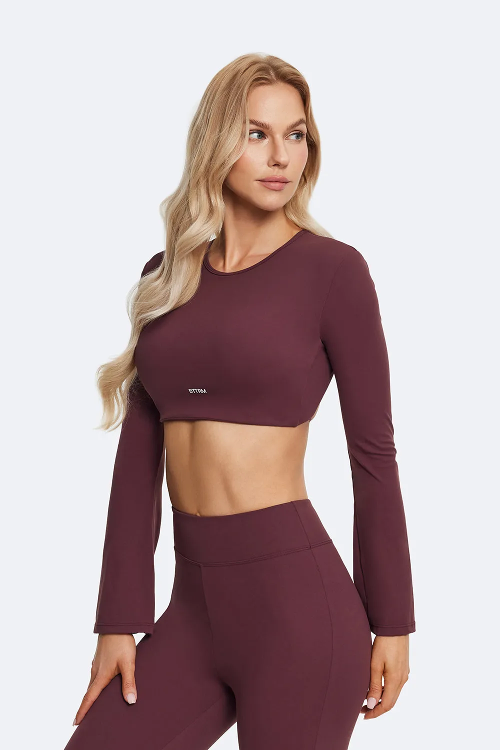 Backless Full-Sleeve Crop Top sold by BetterMe product image thumbnail 3