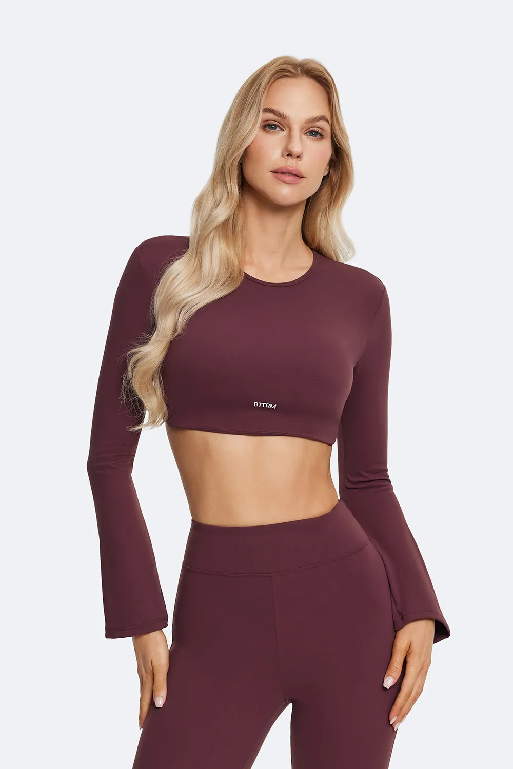 Backless Full-Sleeve Crop Top sold by BetterMe
