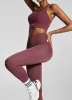 Burgundy ⅞ Leggings sold by BetterMe