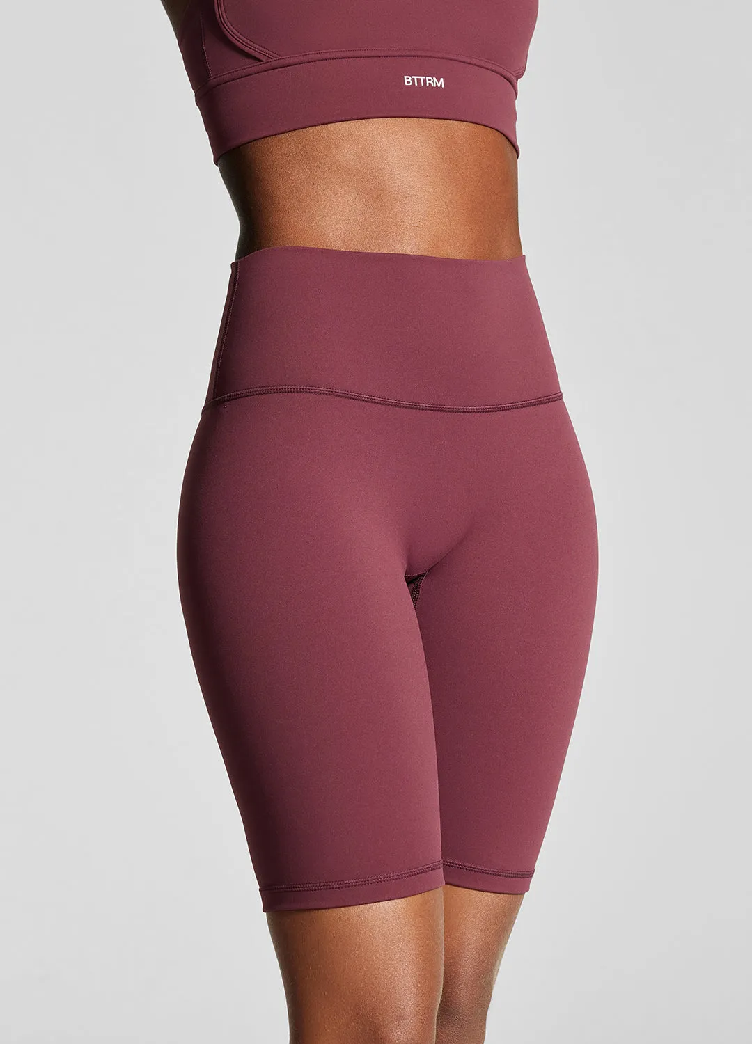Burgundy Bike Shorts sold by BetterMe