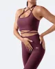 Burgundy Strappy Front Top sold by BetterMe