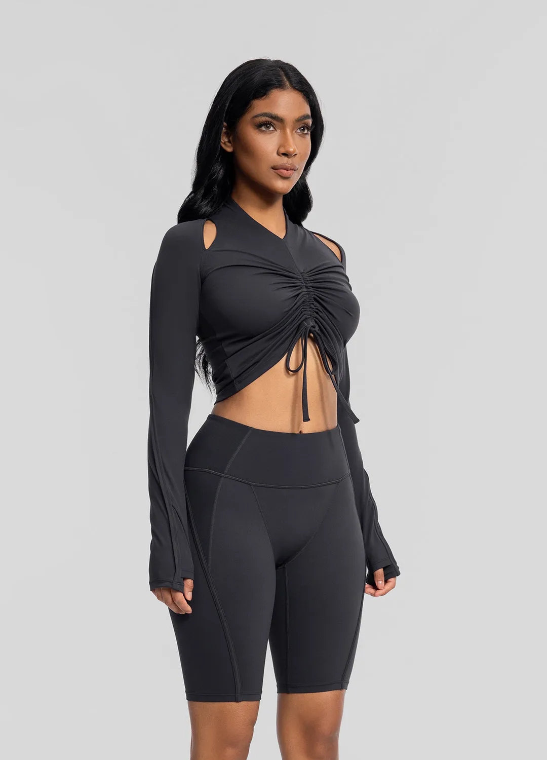 Drawstring Crop Top sold by BetterMe product image thumbnail 3