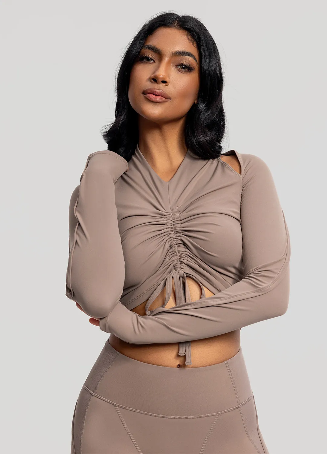 Drawstring Crop Top sold by BetterMe product image thumbnail 4