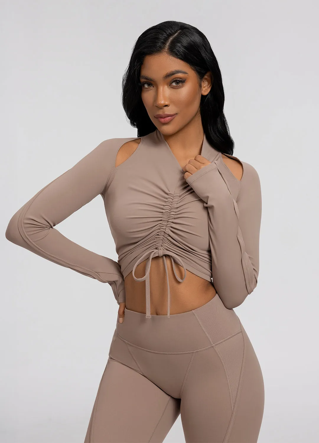 Drawstring Crop Top sold by BetterMe