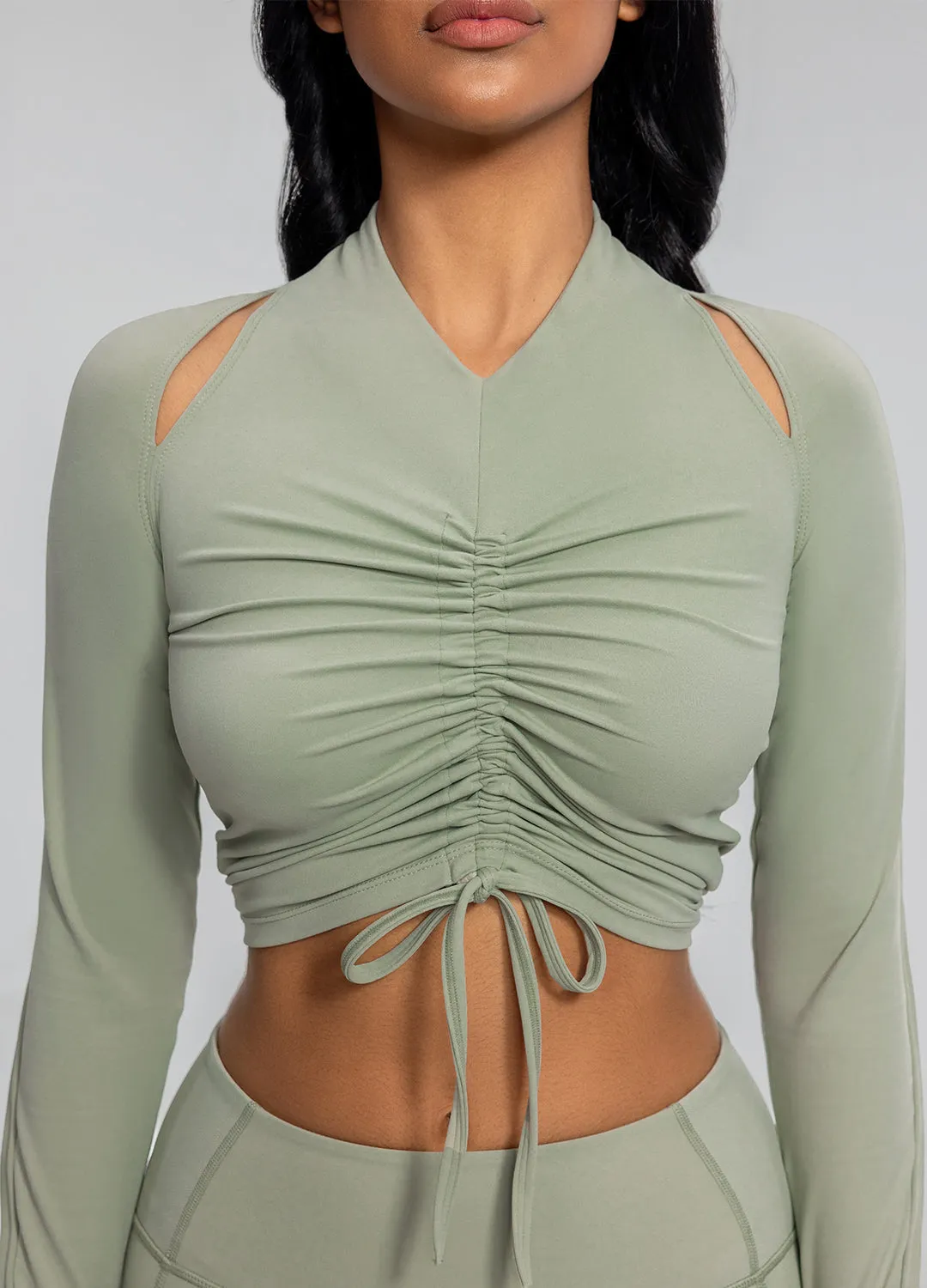 Drawstring Crop Top sold by BetterMe product image thumbnail 4