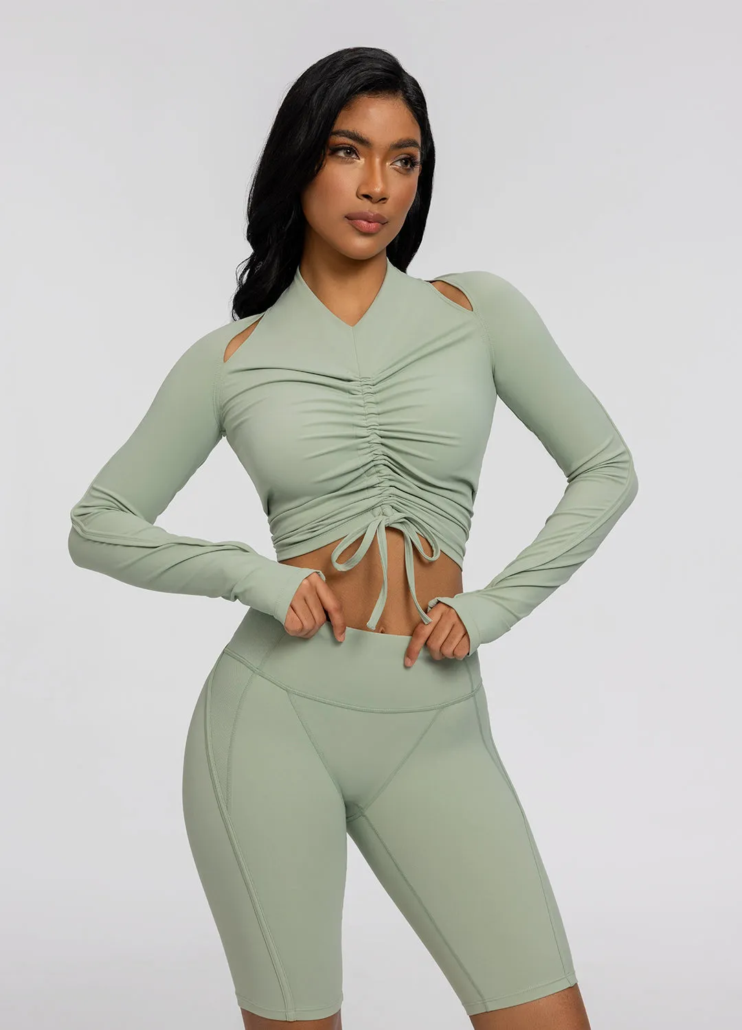 Drawstring Crop Top sold by BetterMe