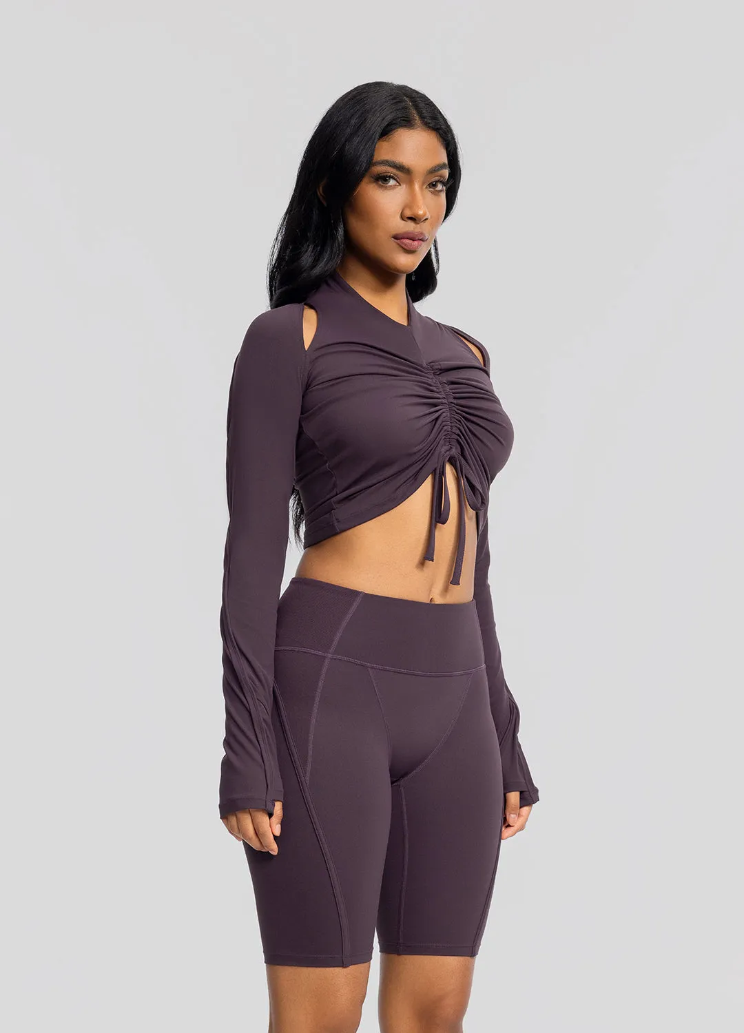 Drawstring Crop Top sold by BetterMe product image thumbnail 3