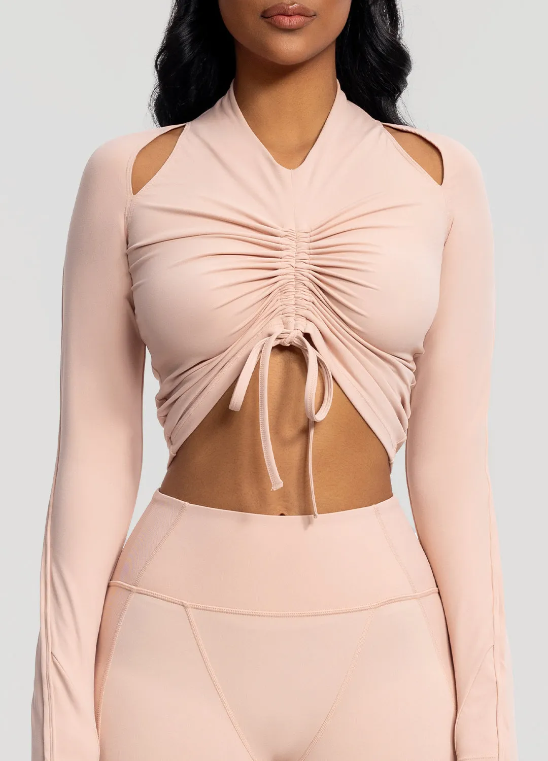 Drawstring Crop Top sold by BetterMe product image thumbnail 4