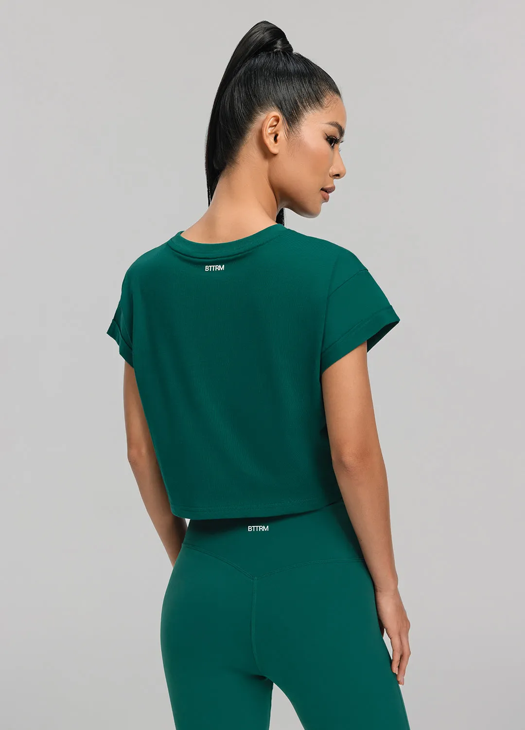 Cropped Cotton T-Shirt sold by BetterMe product image thumbnail 2