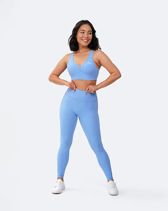 Bubble Blue High-Waisted Push-Up Leggings (DEV) Fashion Course sold by BetterMe