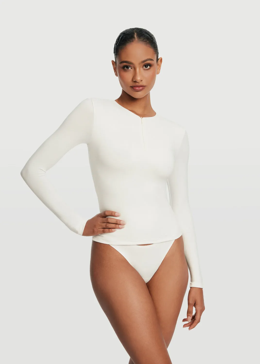 Quarter Zip Long Sleeve Top sold by BetterMe product image thumbnail 5
