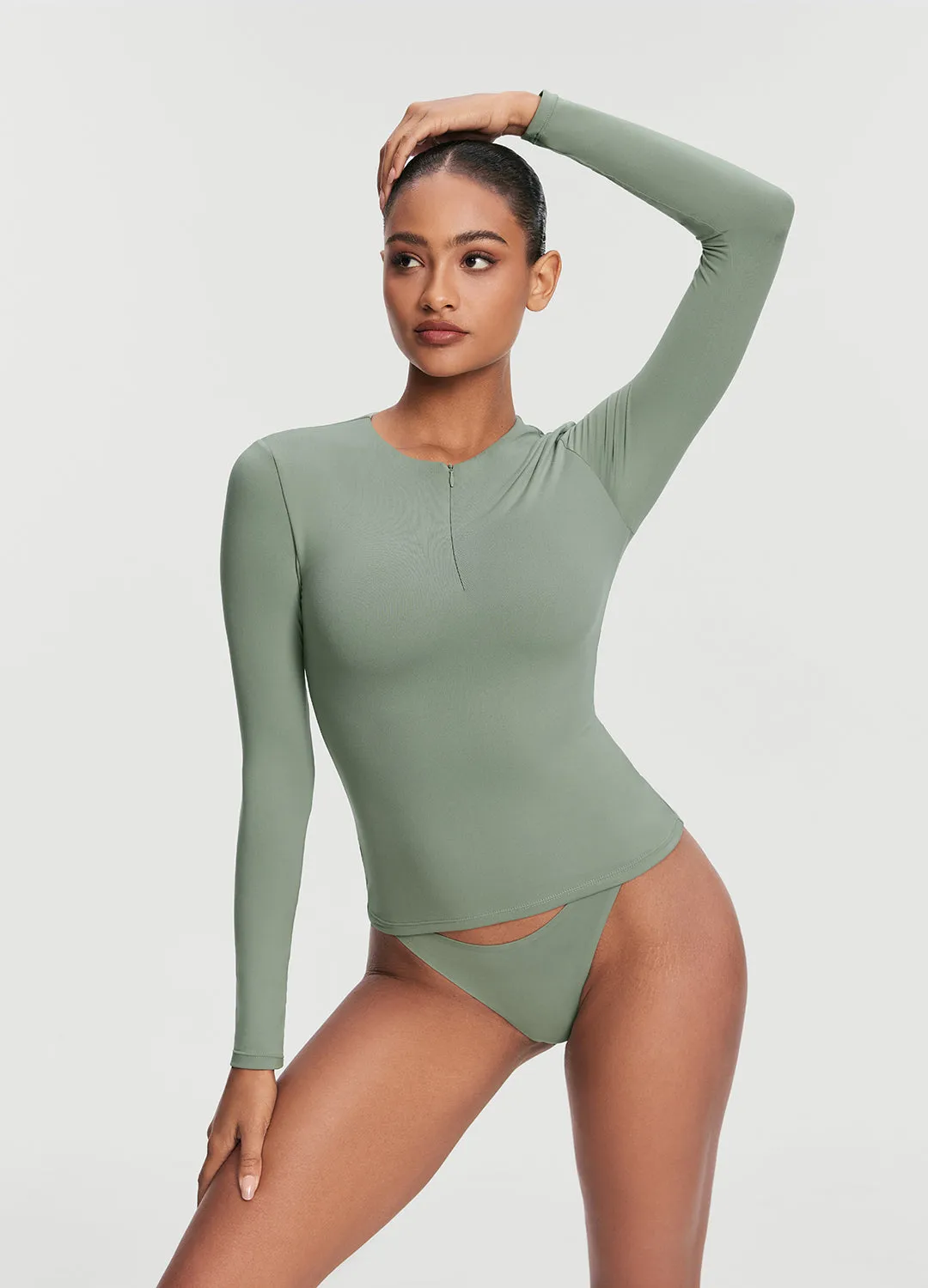 Quarter Zip Long Sleeve Top sold by BetterMe product image thumbnail 4