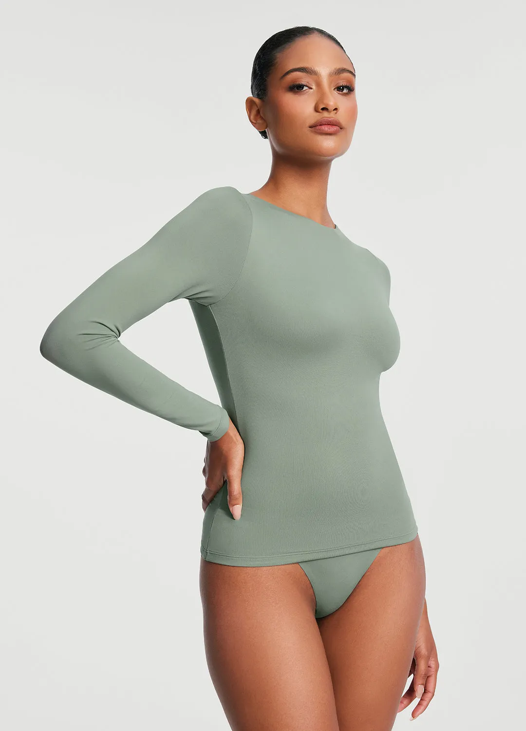 Crew Neck Long Sleeve Top sold by BetterMe product image thumbnail 4