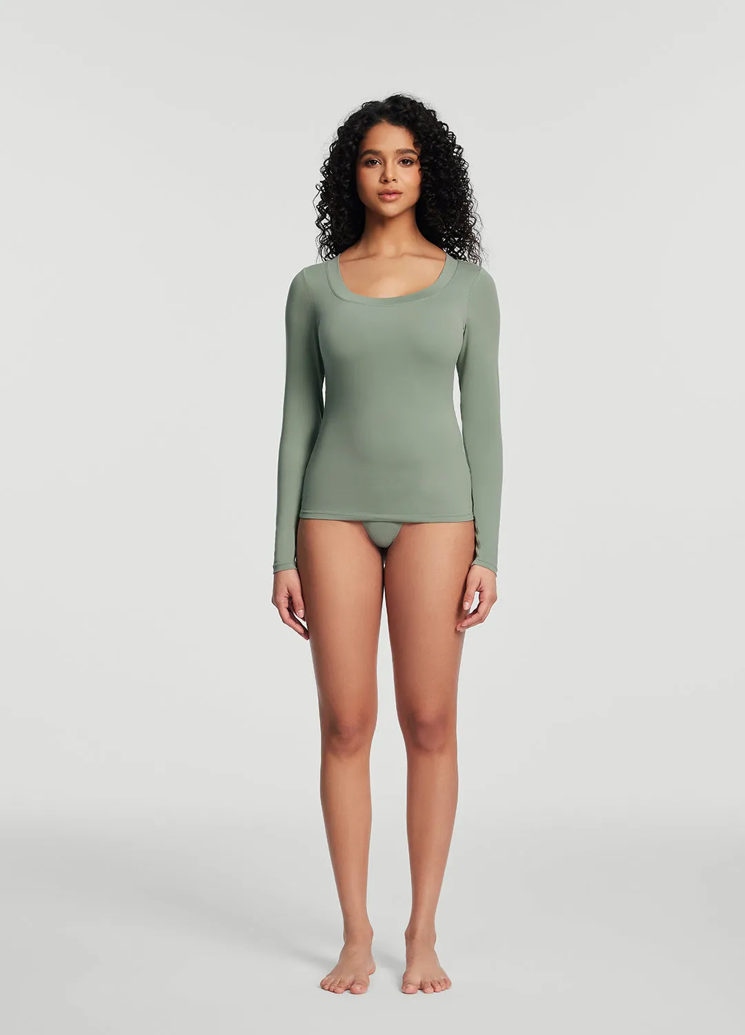 Scoop Neck Long Sleeve Top sold by BetterMe product image thumbnail 5