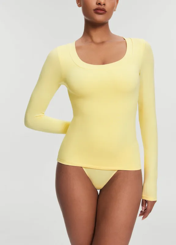 Scoop Neck Long Sleeve Top sold by BetterMe