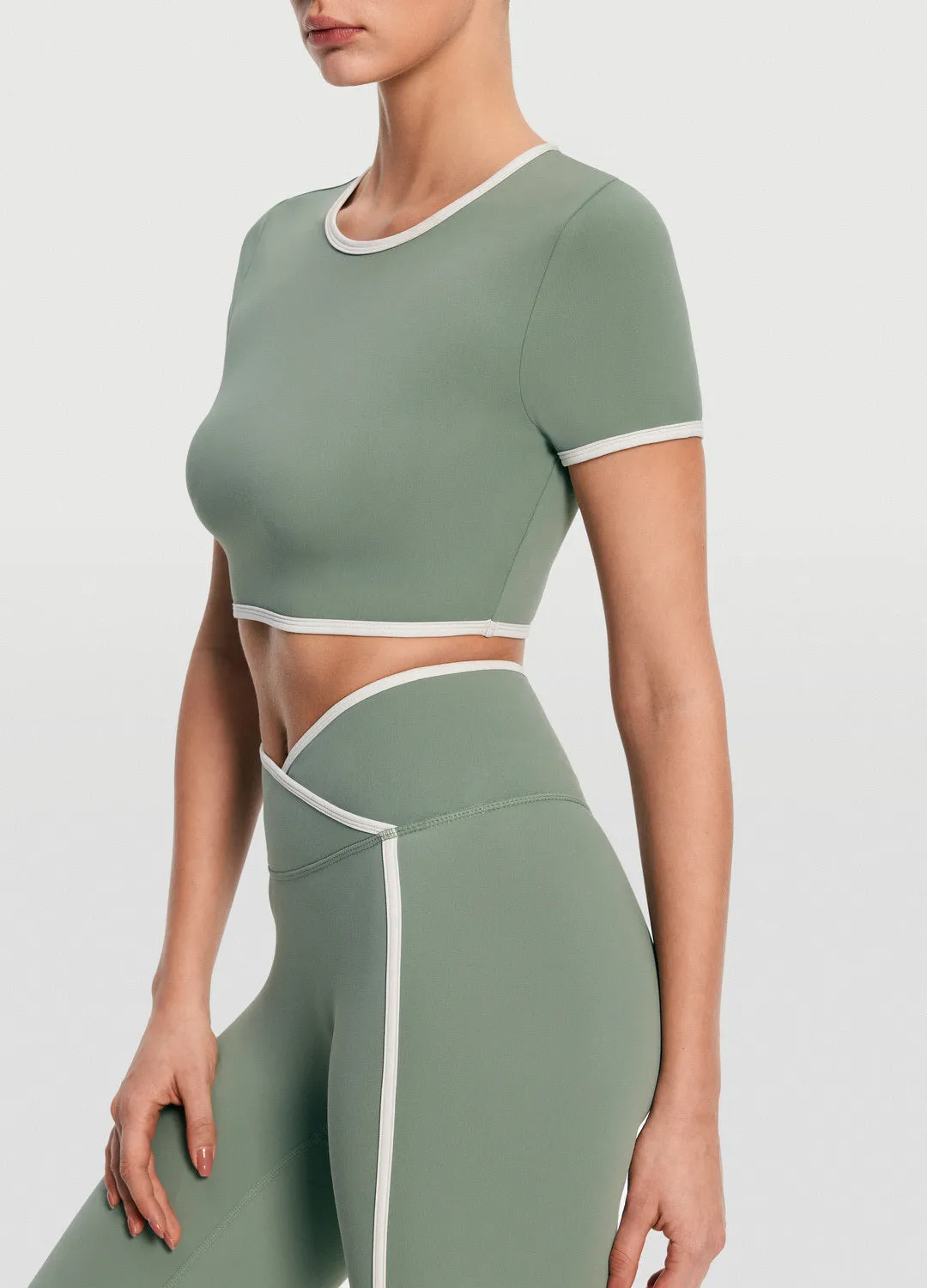 Casual Cropped T-Shirt sold by BetterMe product image thumbnail 2