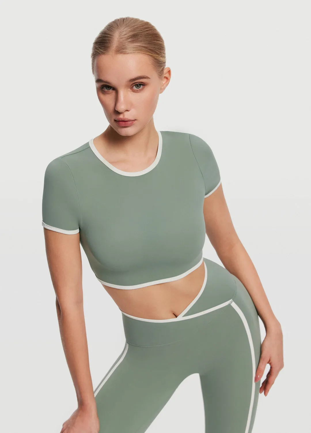 Casual Cropped T-Shirt sold by BetterMe product image thumbnail 5