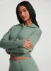 Knit Cropped Zip-Up Jacket sold by BetterMe
