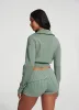 Knit Cropped Zip-Up Jacket sold by BetterMe