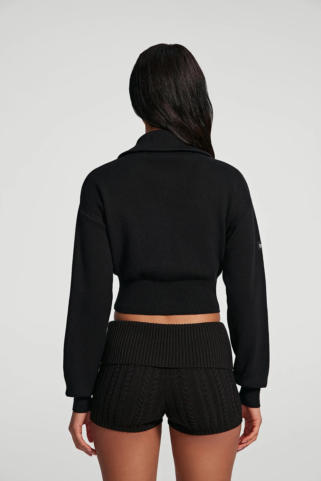 Knit Cropped Zip-Up Jacket sold by BetterMe product image thumbnail 3