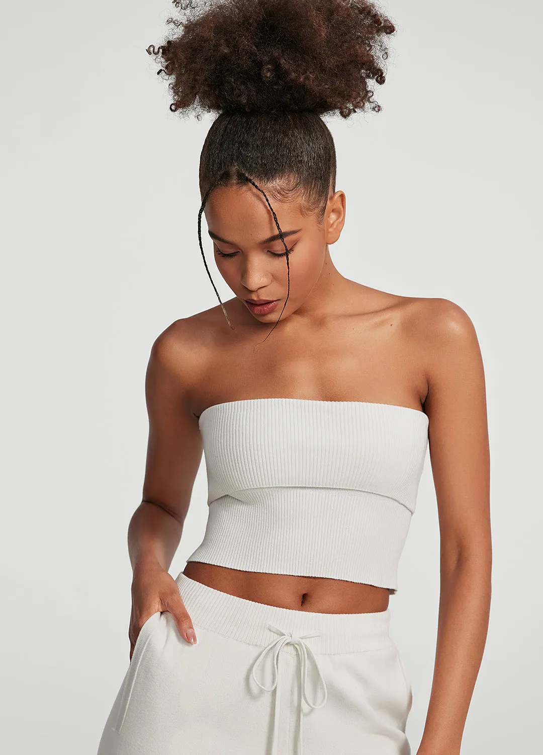 Chunky Knit Crop Top sold by BetterMe product image thumbnail 4