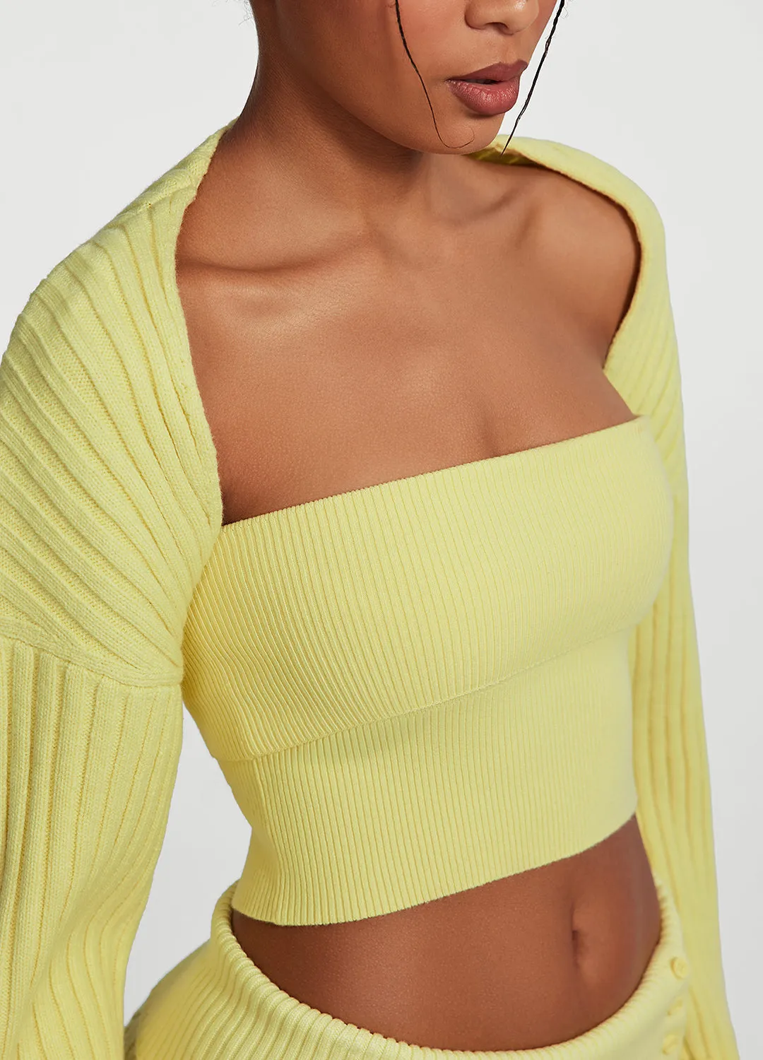Ribbed Knit Shrug sold by BetterMe product image thumbnail 3