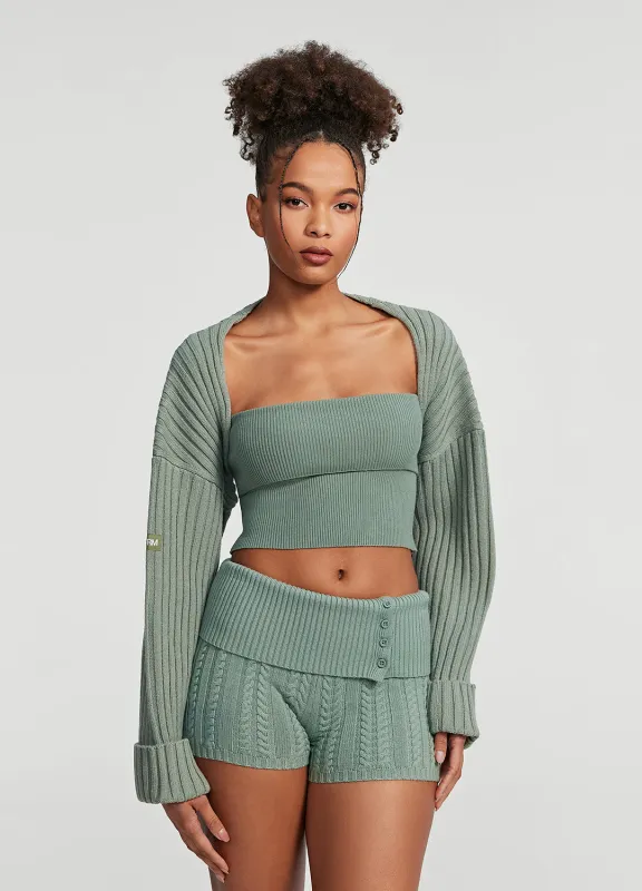 Ribbed Knit Shrug sold by BetterMe