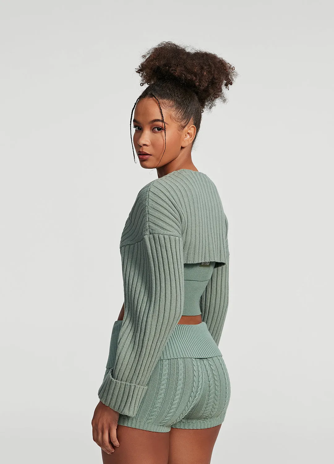 Ribbed Knit Shrug sold by BetterMe product image thumbnail 2