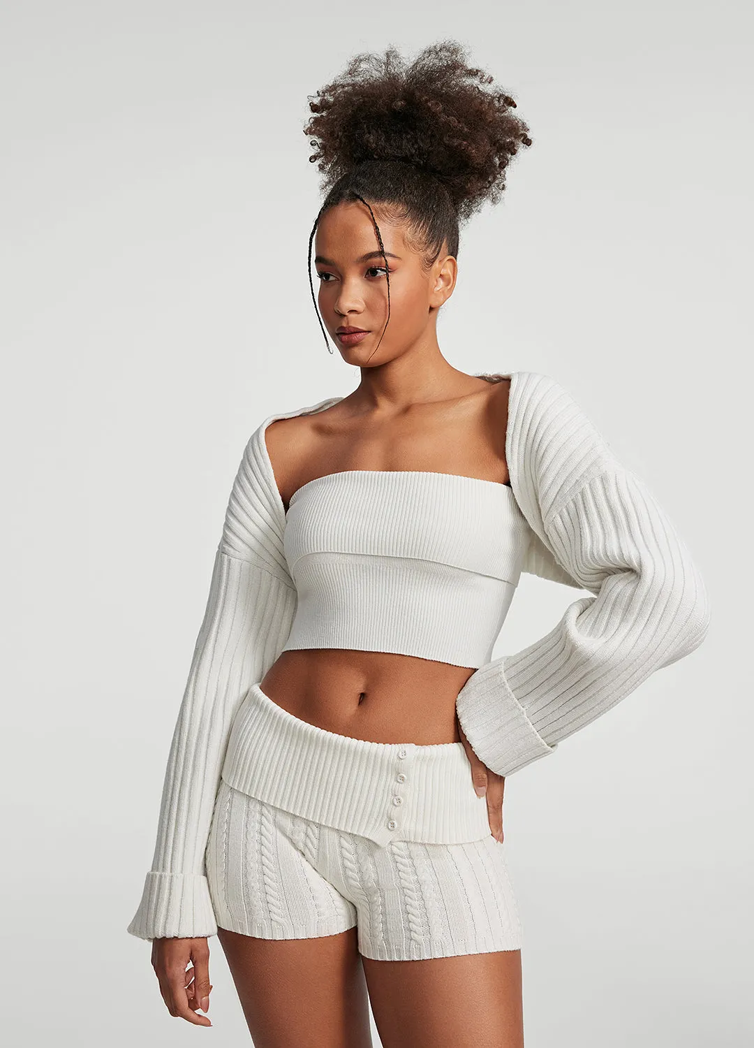 Ribbed Knit Shrug sold by BetterMe