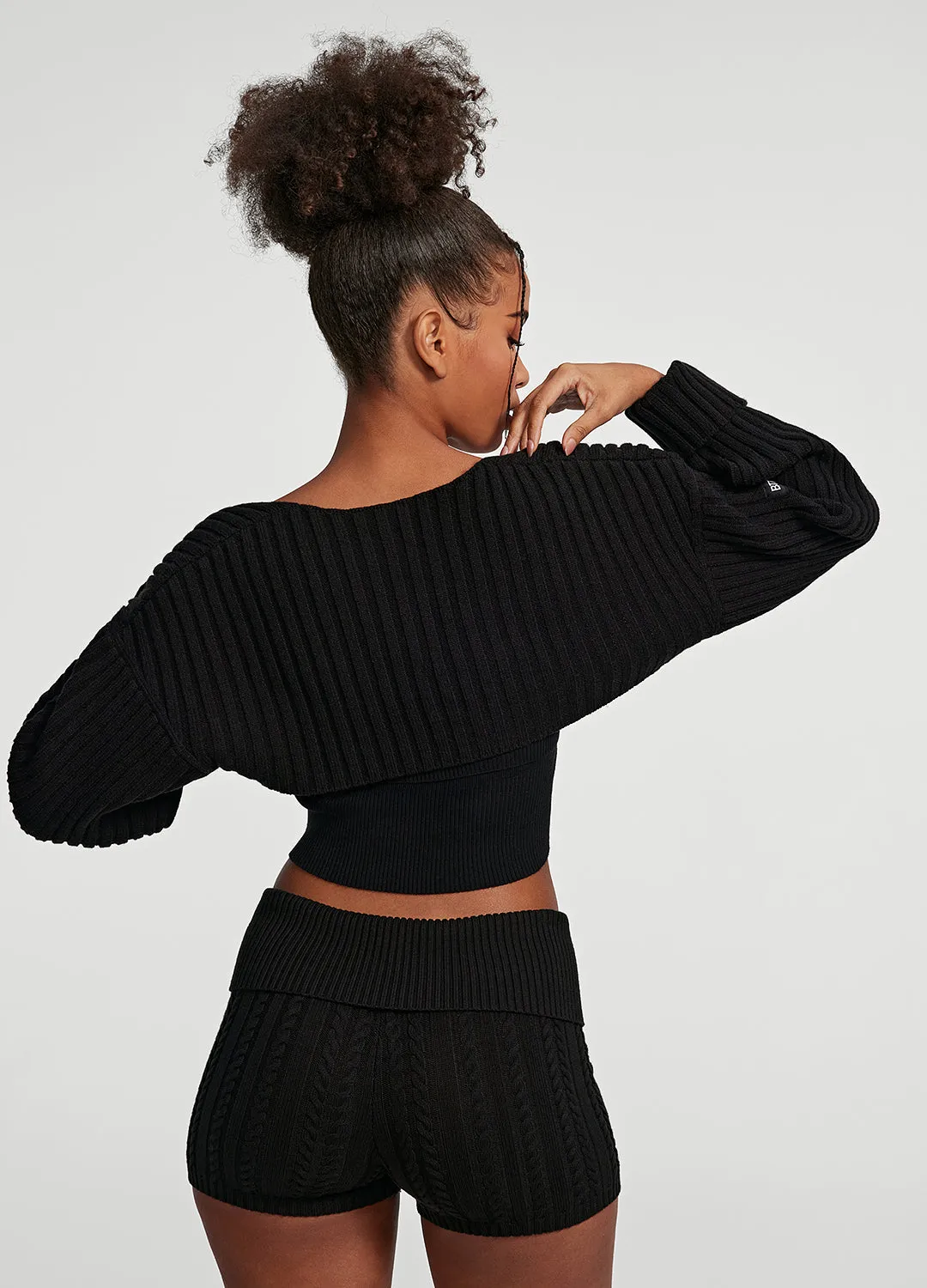 Ribbed Knit Shrug sold by BetterMe product image thumbnail 3