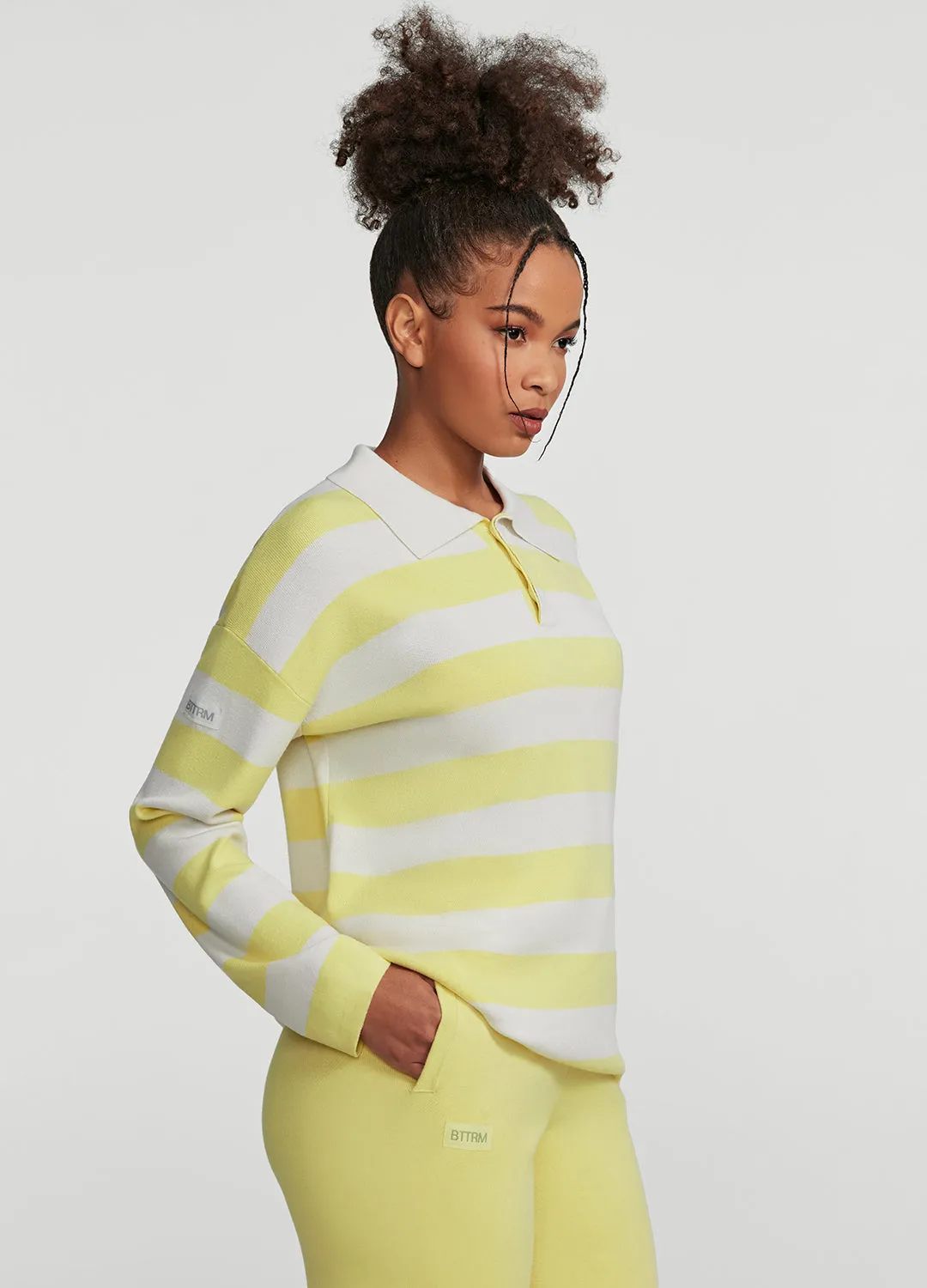 Varsity Striped Rugby Shirt sold by BetterMe product image thumbnail 2